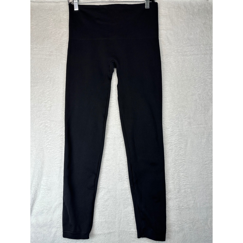 Spanx Look at Me Now Leggings Womens XL Black Seamless High Waist